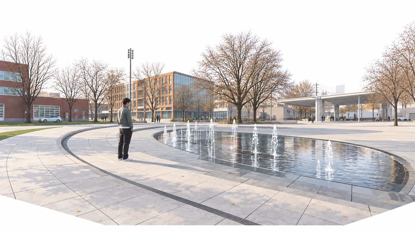 Fountain — Stepped Seating