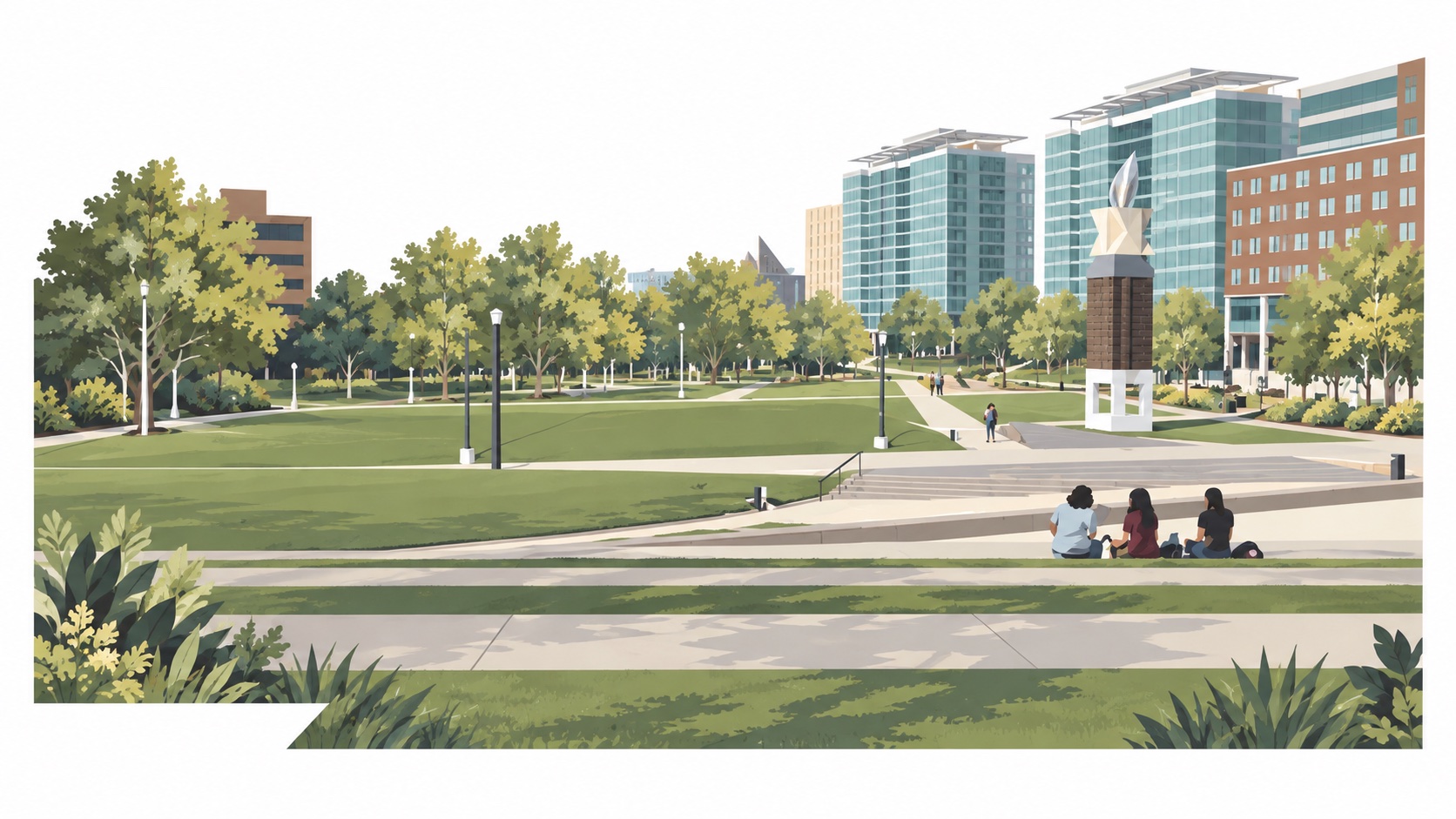 University of Cincinnati Campus Landscape