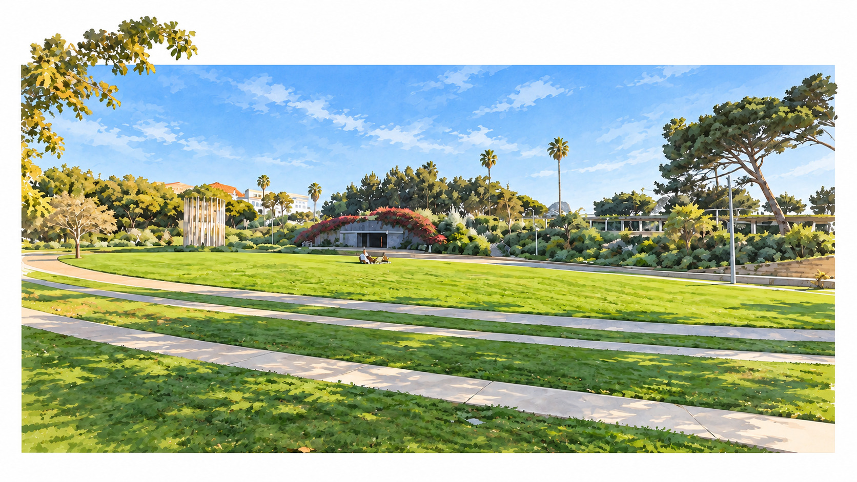 Central Lawn — Upper Seating Terrace
