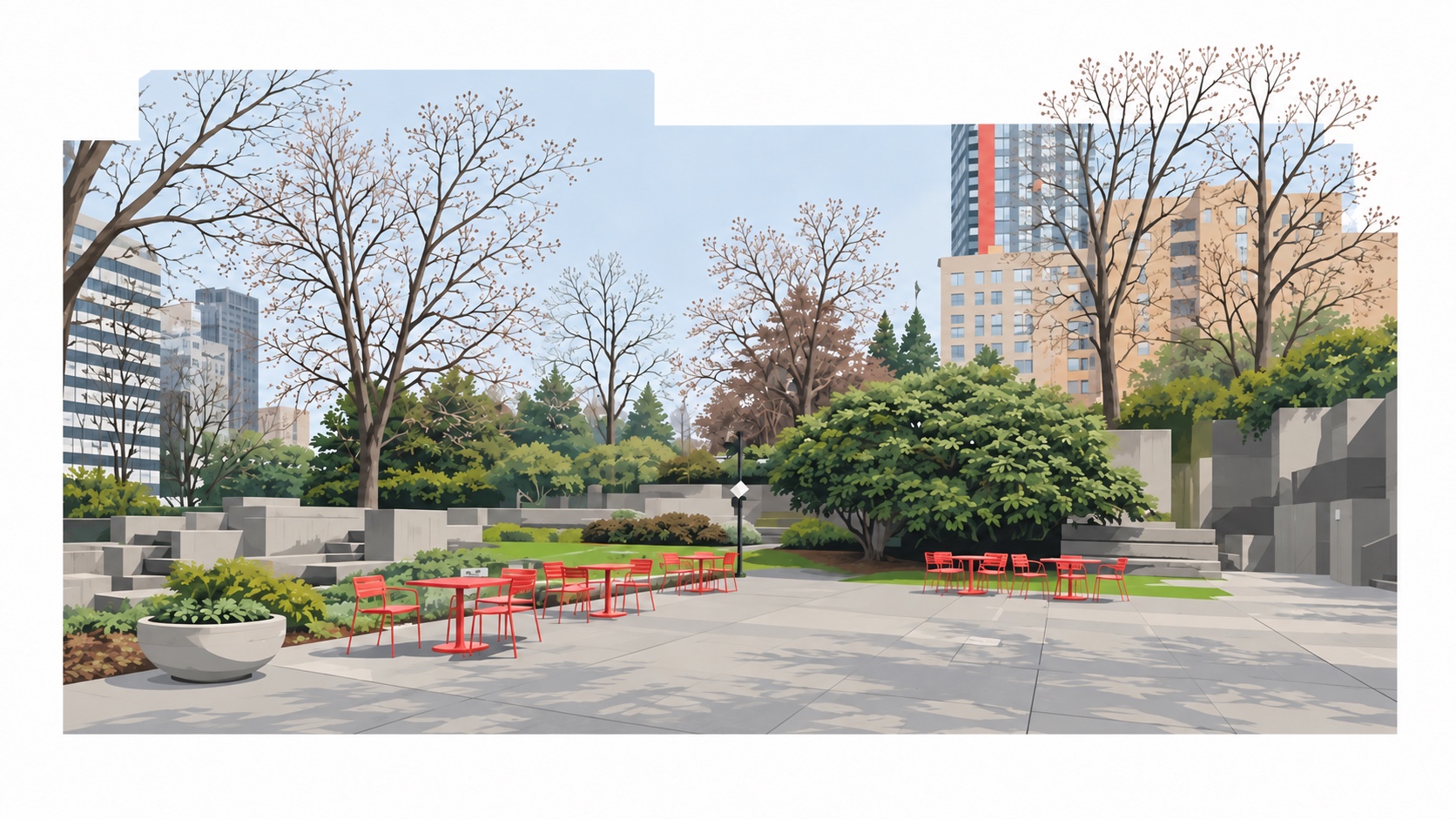 Plaza — Canyon Fountain